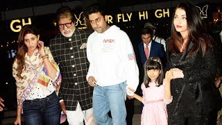 Amitabh Bachchan Family Spotted At Hemant Oberoi Restaurant | Aishwarya Rai, Abhishek, Aaradhya