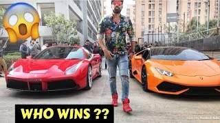 Lamborghini Vs Ferrari Drag Race | who wins ??