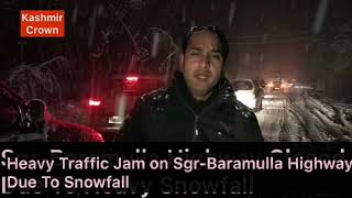 Heavy Snowfall starts  In Kashmir,