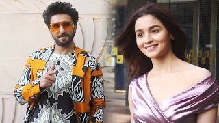 Ranveer Singh And Alia Bhatt Spotted For Promoting Film GULLY BOY At Juhu