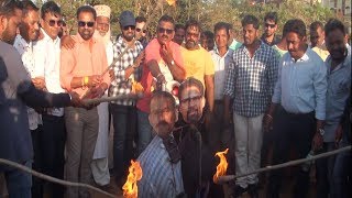 Khaunte Supporters Burn Girish Chodankar's Effigy, Ask Him To Prove Khanute Grabbed Land In Porvorim