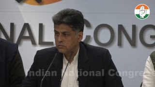 AICC Press Briefing By Manish Tewari at Congress HQ on Rafale Deal Scam