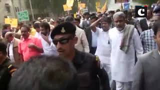 Chandrababu Naidu stages protest in Delhi over demand for special status to AP