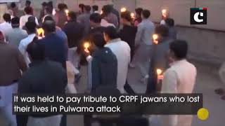 Pulwama attack: Candlelight march was held at Patanjali Yogpeeth