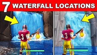 Visit Different Waterfalls - ALL 7 LOCATIONS OVERTIME CHALLENGES FORTNITE Free Rewards