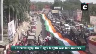 Pulwama attack: Tiranga Yatra with 800m national flag taken out in Bihar’s Gaya