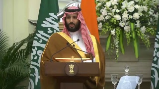 PM Modi & Crown Prince of Saudi Arabia Mohammed Bin Salman at a Joint Press Meet