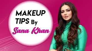 Sana Khan Reveals Her MAKE UP Secrets | Make Up Tips | Bollywood Spy