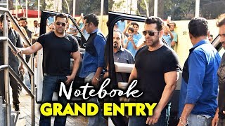 Salman Khan Macho Entry With Bodyguards At NOTEBOOK Trailer Launch