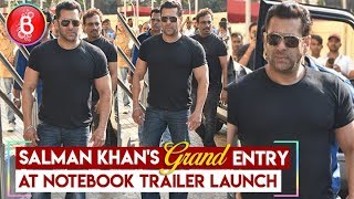 Salman Khans STYLISH Entry At Notebook Trailer Launch