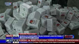 Bawaslu Lampung Tinjau Gudang Penyimpanan Logistik Pemilu