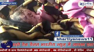 नवजात शिशु मंदिर के पास लावारिस हालत में रोता हुआ मिला। www.bhartiya.news