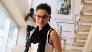 Tapsee Pannu Spotted At Red Chillies Office For Movie Promotion BADLA