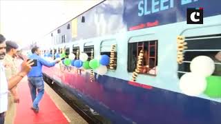 Odisha CM Naveen Patnaik flags off special pilgrimage train for senior citizens in Bhubaneswar