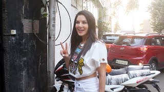 Stunning Sunny Leone Spotted At B-BAR In Juhu