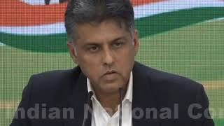 Highlights: AICC Press Briefing By Manish Tewari at Congress HQ