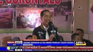 Jokowi Sapa Para Pedagang Pasar Sentra Gorontalo