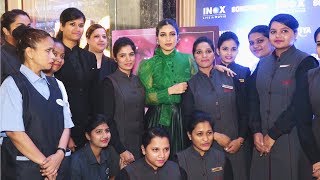 Bhumi Pednekar Visit INOX Cinemaghar | Sonchiriya Promotion