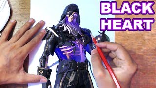 fortnite drawing blackheart how to draw blackheart step by step tutorial - how to draw ice king fortnite easy step by step