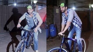 Zaheer Iqbal Spotted On Bicycle At Sunny Super Sound For NOTEBOOK Screening