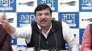 AAP Rajya Sabha Member Sanjay Singh briefs media on Rafale Case