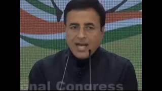 AICC Press Briefing By Randeep Singh Surjewala at Congress HQ on Rafale Deal Scam