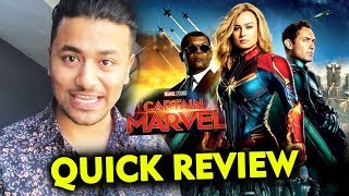 Captain Marvel QUICK REVIEW In Hindi | Brie Larson