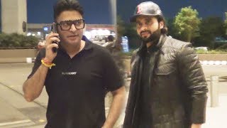 Jackky Bhagnani And Bhushan Kumar Spotted At Mumbai Airport