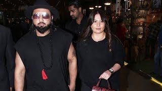 Yo Yo Honey Singh With Wife Shalini Spotted At Mumbai Airport