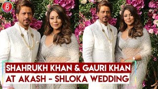 Shahrukh Khan and Gauri Khan ATTENDS Akash Ambani- Shloka Mehta Wedding