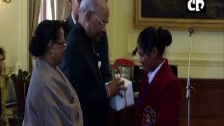 President Kovind meets National Bravery Children Awardees