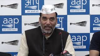 AAP Delhi Convenor Gopal Rai Briefs on the Full-statehood Protest at DPCC