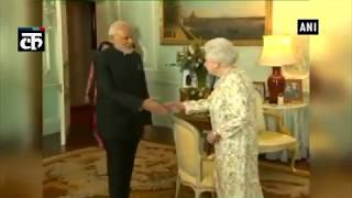 PM Modi interacts with people, meets Queen Elizabeth