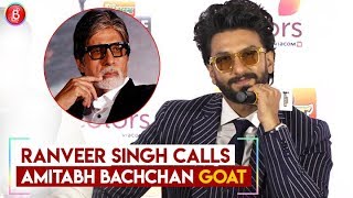 Ranveer Singh CALLS Amitabh Bachchan GOAT At Filmfare Awards 2019 Press Conference
