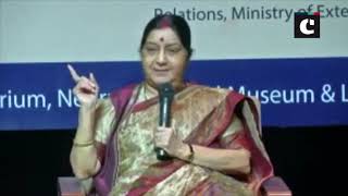 Ready to engage with Pakistan in terror free atmosphere-’ EAM Swaraj