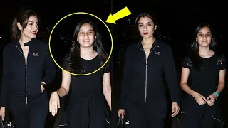 Raveena Tandon With Daughter Snapped At Mumbai Airport