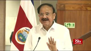 Press Statement by Vice President of India & President of Costa Rica