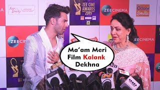Varun Dhawan Requests Hema Malini To Watch His Film KALANK