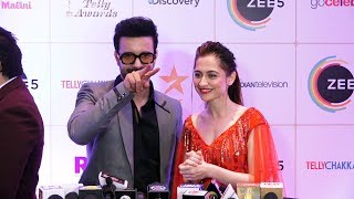 Sanjeeda And Aamir Ali At 15th Indian Telly Awards 2019 | Red Carpet