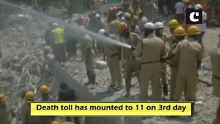 Dharwad building collapse: CM Kumaraswamy visits the site