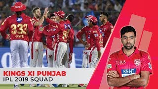 IPL 2019- Kings XI Punjab (KXIP) Full Squad | Ravi Ashwin to lead | KL Rahul as opener