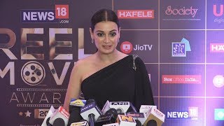 Gorgeous Dia Mirza At News 18 Reel Awards 2019 Red Carpet
