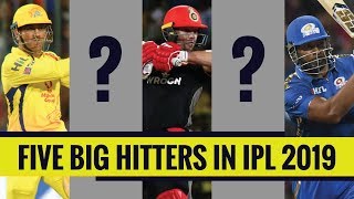 IPL 2019- Top 5 power hitters in the tournament | MS Dhoni and AB de Villiers in the list