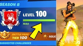 Unlocking Golden Luxe Before Season 8 Ends (How to reach Level 100 & Tier 100)Fortnite Battle Royale
