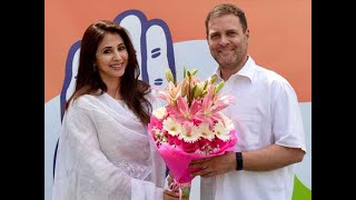 Actor Urmila Matondkar joins Congress, meets Rahul Gandhi