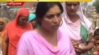 Police ke sahmne lady ko pita Amritsar Bikram Gill