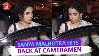 Sanya Malhotra HITS Back At Cameramen For Asking Her To Move