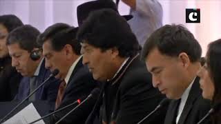 President Ram Nath Kovind meets Bolivian counterpart Evo Morales Ayma