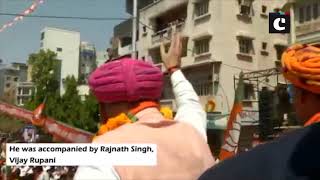 LS polls- Amit Shah holds mega road show before filing election nomination