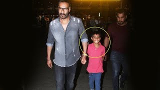Look How Happy Is Ajay Devgns Son Yug ???? | Spotted At Mumbai Airport